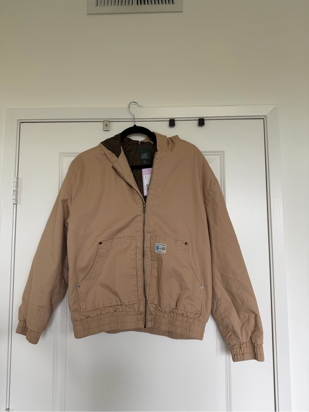 Carhartt (lookalike) Tan Hooded Work Jacket